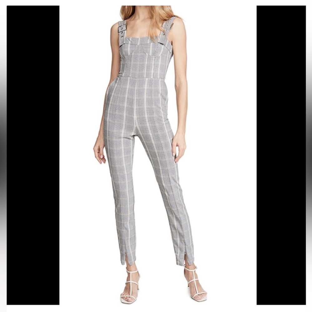 WeWoreWhat Plaid Jumpsuit
